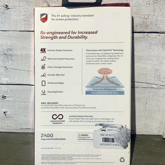 ZAGG - InvisibleShield® Glass Screen Protector - Picture 2 of 3